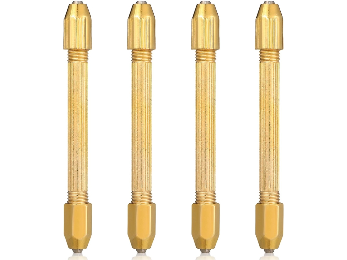Mini Furadeira Manual Com Cabeça Dupla Para Conserto De Relógios,