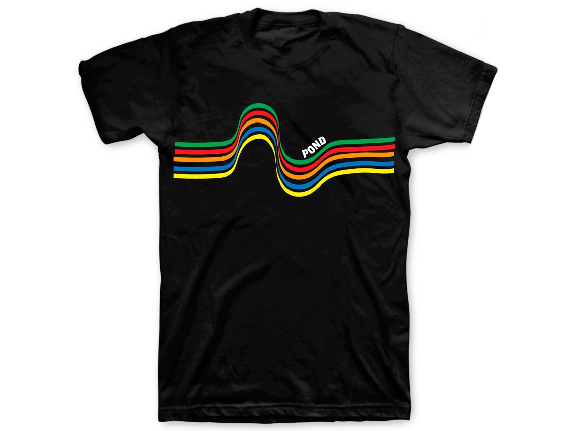 Pond Rainbow Wave T shirt ROCKINSTONE Unisex Adults Best Sellers Size:s