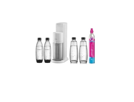 Máquina de Carbonatação de Água SODASTREAM + 2 Garrafas + 1 Cilindro + 2 Garrafas Duobicb