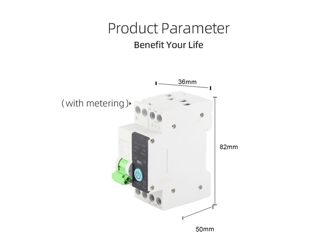 Laxiscreed Interruptor De Circuito Wifi Com Controlo Remoto E Temporizador Para Casa