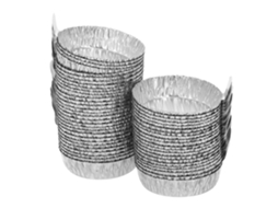 Conjunto De 100 Copos De Pesagem De Alumínio Para Uso Em Laboratório, Adequados Para Medições Precisas.