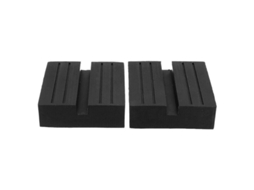 Universal Car Track Cart Disco Bloco Placa De Borracha Adaptador De Proteção 2 Peças, Metal, Preto, Para Automóvel