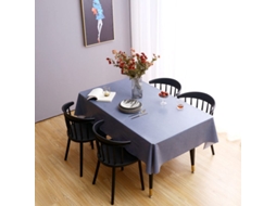 Mantel Retangular De Pvc Resistente À Água E Óleo, 54x108 Polegadas, Azul Bristol, Para Mesa De Jantar, Festa E Camping