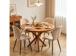 Conjunto 4 Cadeiras Multiuso Estilosas, Acolchoadas, Para Cozinha E Maquiagem