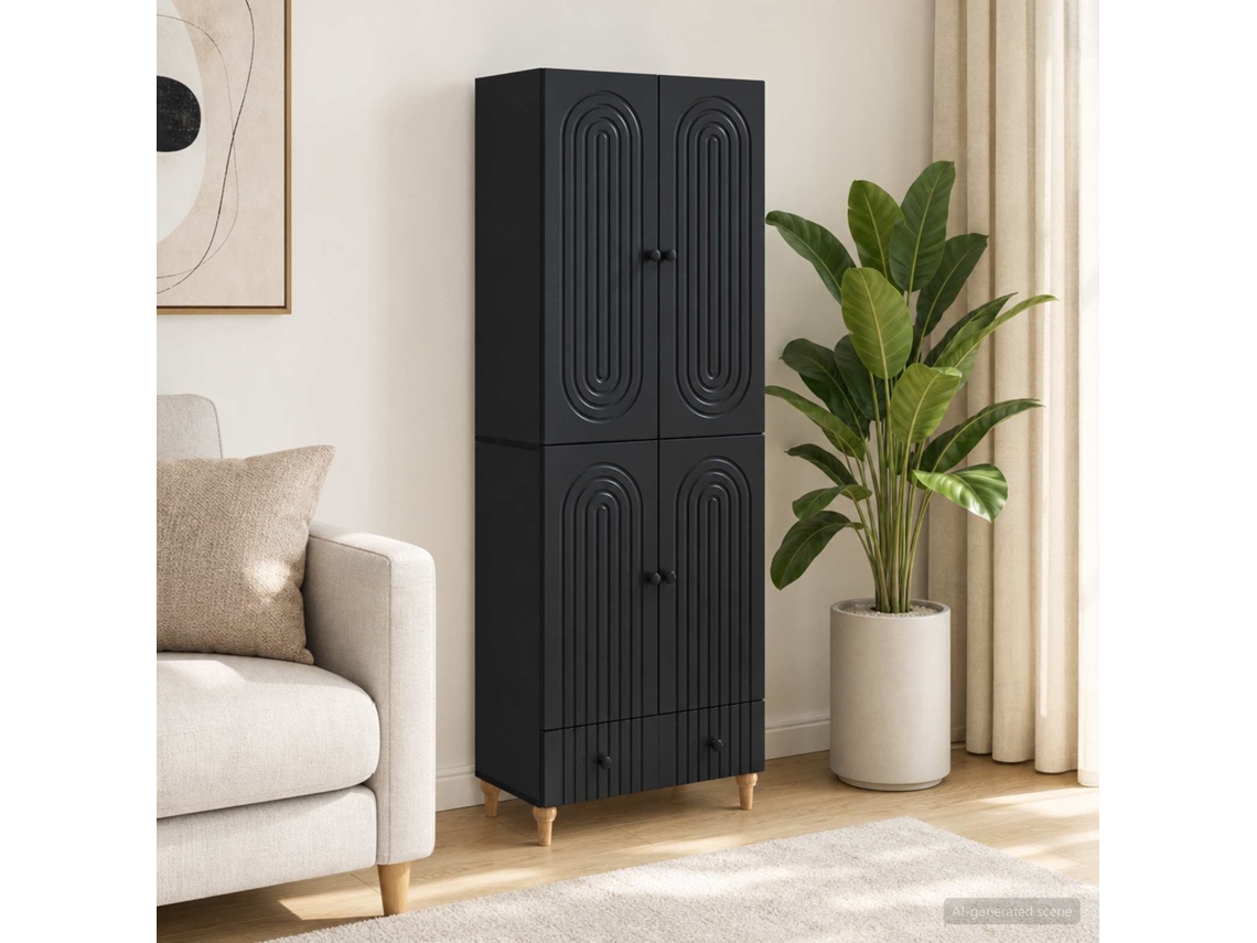 Vidaxl Conjunto De Gabinete 2 Pcs 66 X 34,5 X 95 Cm