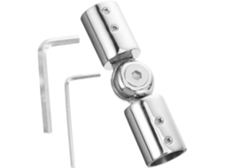 Conector De Canto Para Varão Cortina Em Aço Inoxidável Lalafina, Ideal Para Janelas E Cortinas Conector Duplo Durável
