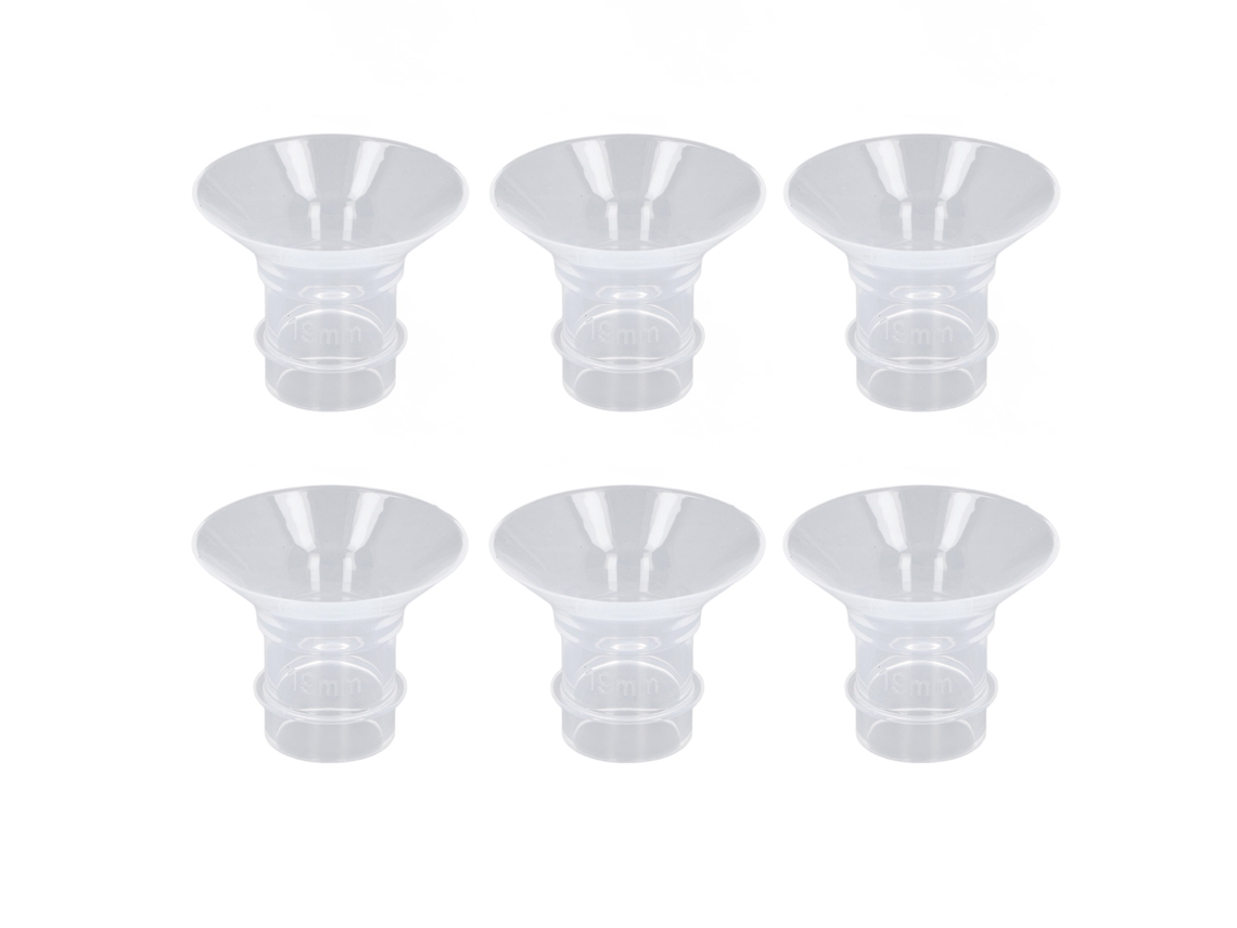 Mali 6pcs Insertores de Flange Silicone 19mm para Bomba de Leite Portátil Hands Free 24mm