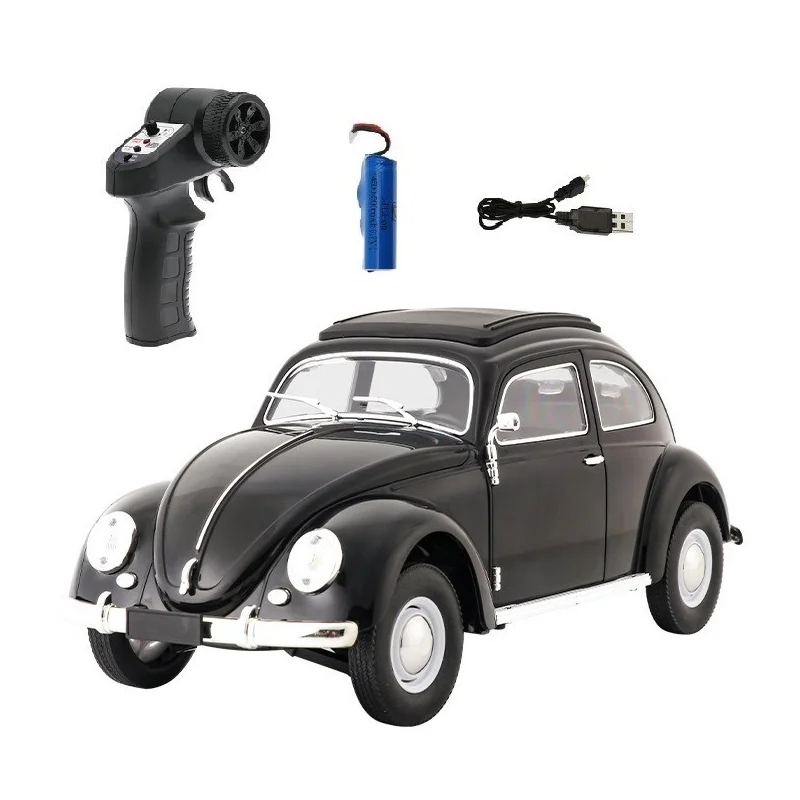 (d62 Mini 1b) Carrinho De Controle Remoto Para Escalada E Derrapagem, Fusca Retrô