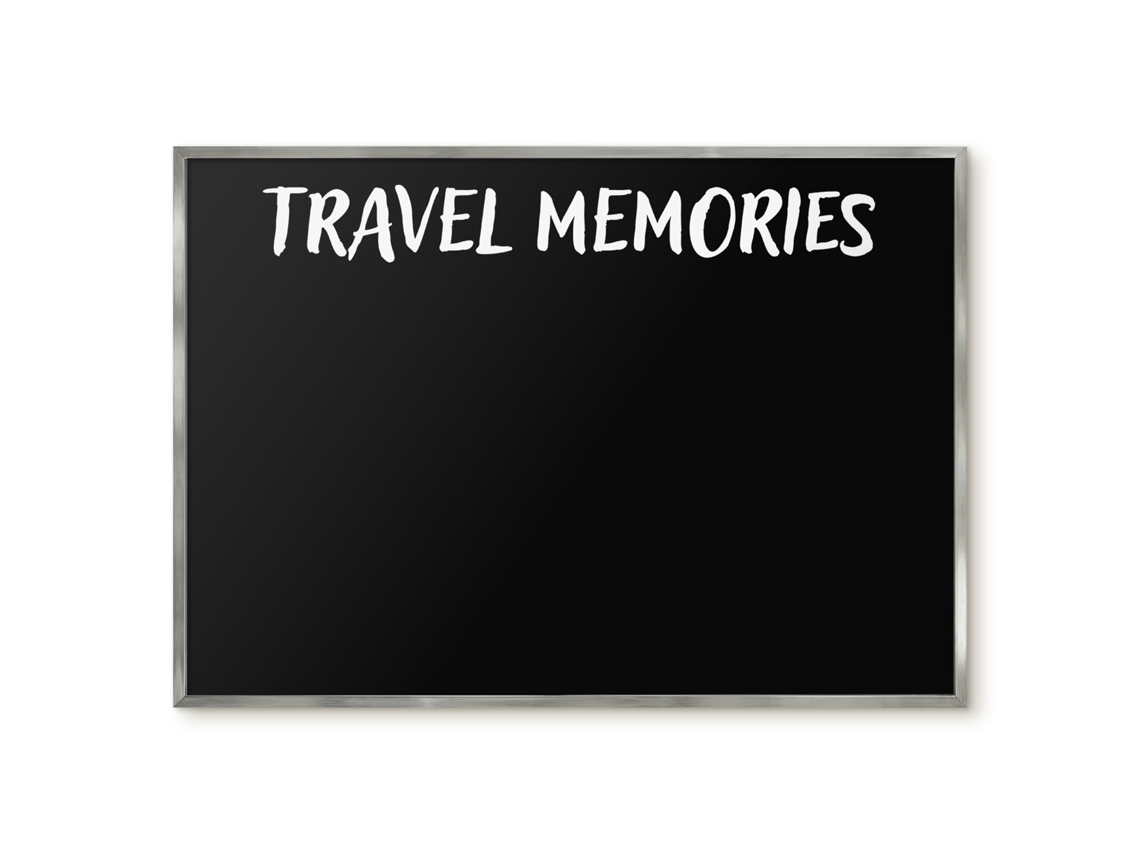 Magnetic Glass Board Travel Memories For The Hall Espelharte (100x70 Cm)