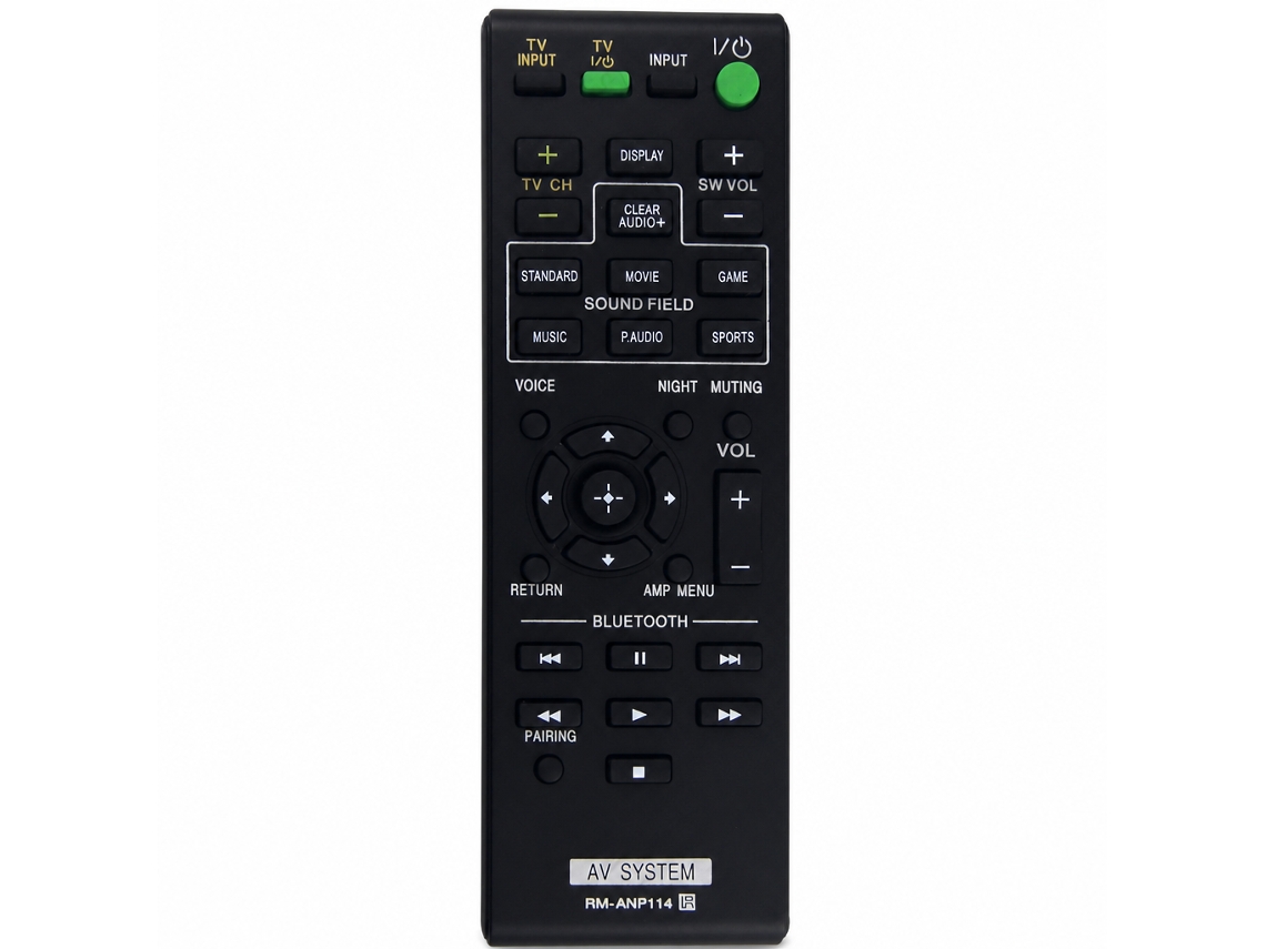 Comando À Distância De Substituição Compatível Com Sistema Av Sony Rm-anp114