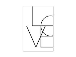 Pintura Decorativa Carta de Amor (com Design Criativo Em Inglês, Adequada Para Escritórios, Lares E Paços Comerciais)