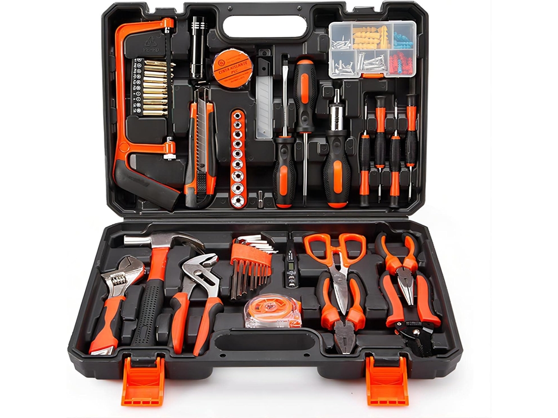 Kit Reparo Doméstico 102 Peças Caixa Premium Faça Você Mesmo Brawdress