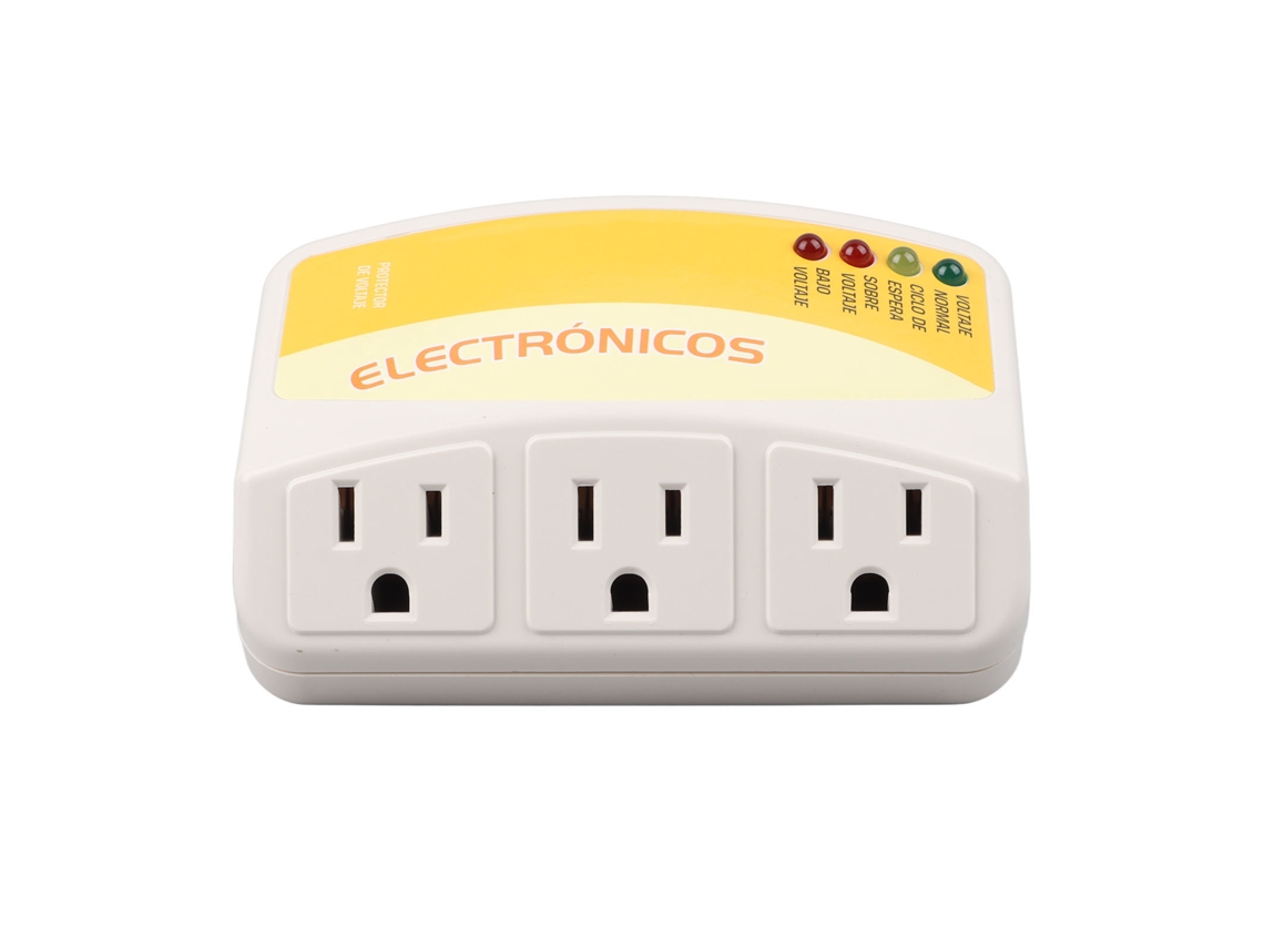 Protector De Sobretensión Con 3 Tomas Power Strip Protector De Voltaje Para Electrodomésticos Hogareños 1440w