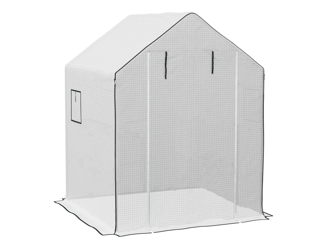 Filme Estufa Branco 140x143x190cm, Uv, Porta Rolo. ad