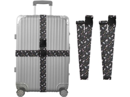Conjunto De 2 Cintas Bagagem Com Estampa Unicórnio E Estrela Rosa Para Malas, Cintas De Viagem, Acessórios Para Cintos