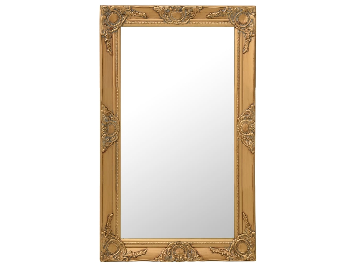 Espelho de Parede Estilo Barroco 50X80 Cm Dourado Decoração