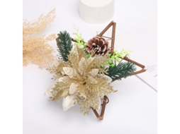Laxiscreed Decoração De Natal Em Círculo Com Estrela, Pinho E Pinhas Para Loja Ou Bar