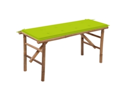 Garden Bench, Garden Benches Vidaxl Verde Bambu (120 X 50 X 4 Cm)