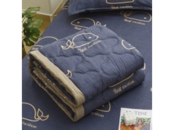 Edredom de Primavera/verão Lavável na Máquina para Solteiro e Casal Ideal Adultos Crianças Feito Patchwork Fin