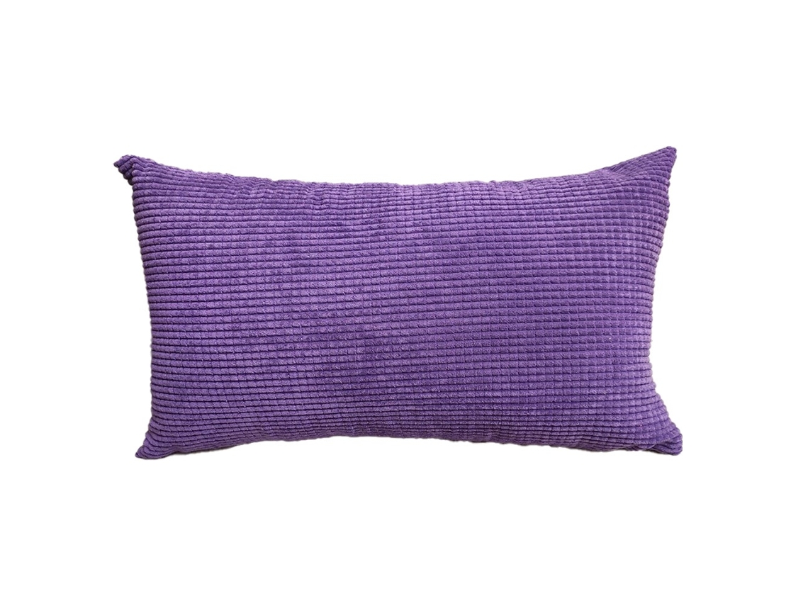 Fronha Elysve Retangular - 30x50 Cm sem Miolo - Roxo Capa De Almofada De Veludo