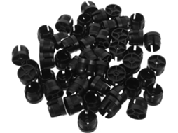 Pacote com 50 parafusos para suporte veicular de celular, fixação metálica para ânus.