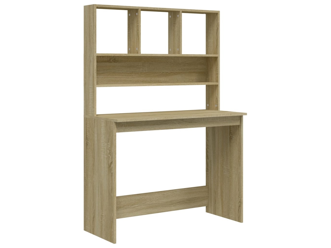 Desk, Desks Vidaxl Marrom Madeira Processada (n/a)