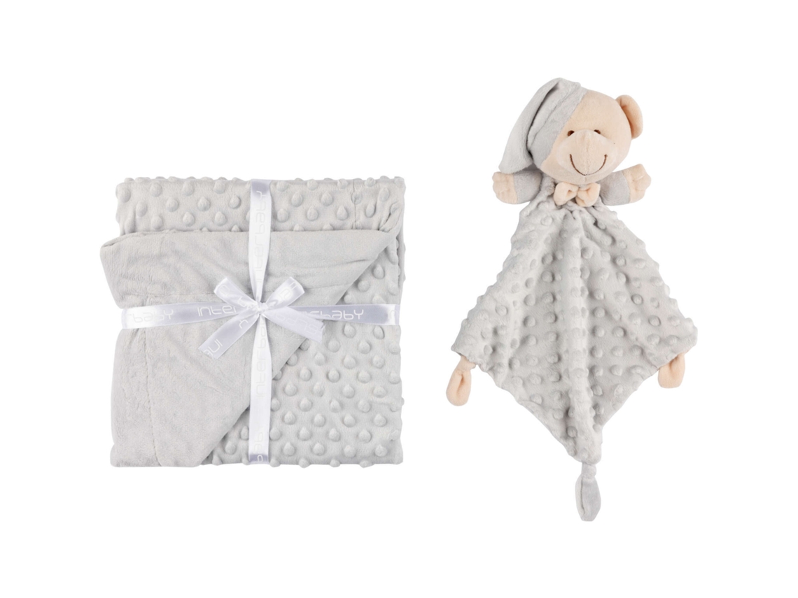 Manta E Doudou Cinza Interbaby
