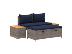 Maison Exclusive - Conjunto De Sofás Para Exterior 4 -seater 4 Unid. Retangular
