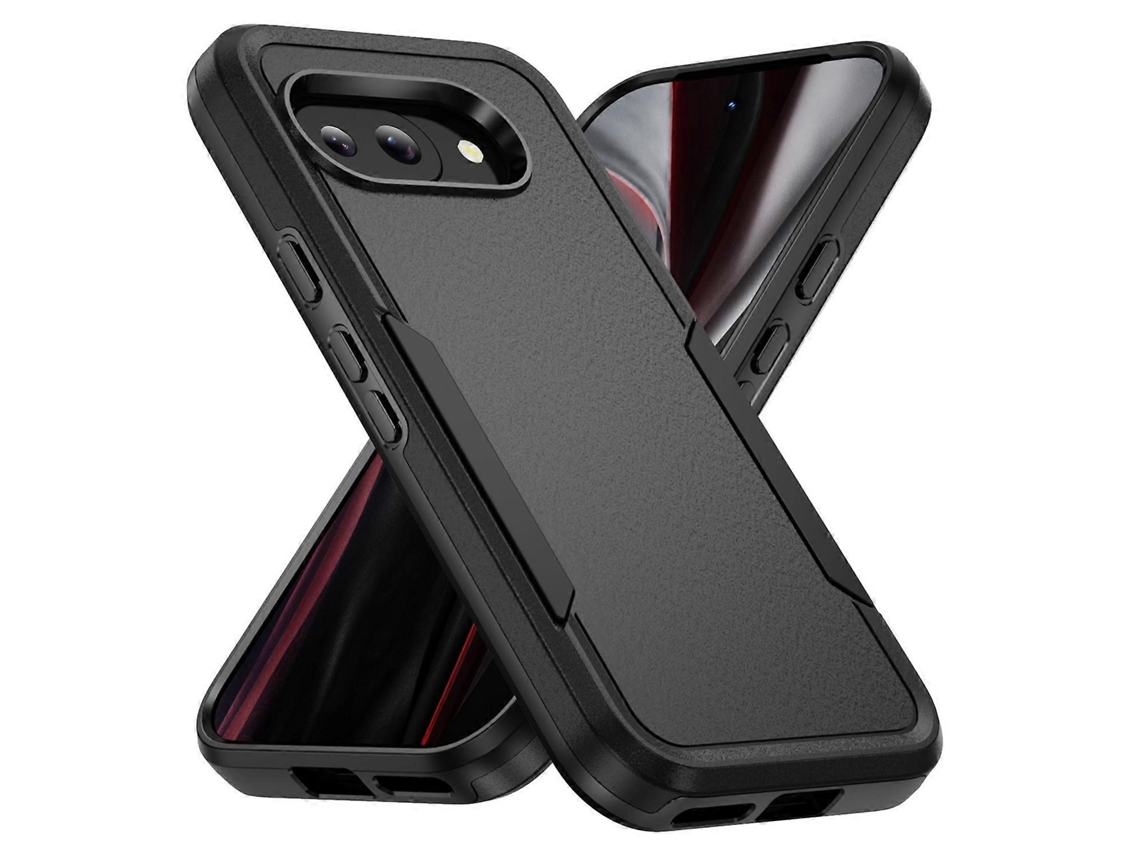 Capa Protetora De Pc Tpu De Nível Militar Para Google Pixel 9a - Preta