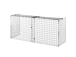 Protetor de Faíscas para Lareira Ajustável 81,5cm com Fio Metálico 160x44x68cm Preto S/MARCA