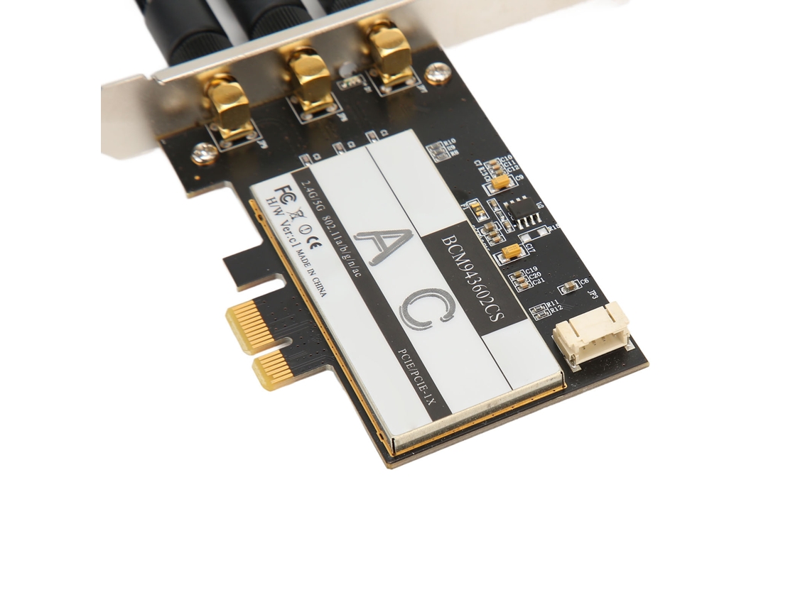Placa De Wifi Pcie Bcm943602cs 1750mbps 3 Antenas 2.4g 5g Bluetooth 4.0 Para Win10 11 Os X