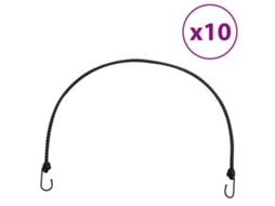 Conjunto 10 Cabo elástico VIDAXL (100 cm)