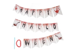 Bandeiras De Facas Com Impressões De Mão Sangrentas Para Halloween