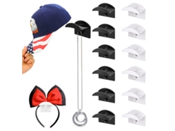 Suporte De Parede Para 12 Bonés Organizador De Baseball Com Ganchos Adesivos,lavável,ideal Para Quarto,casa E Armário Btforus