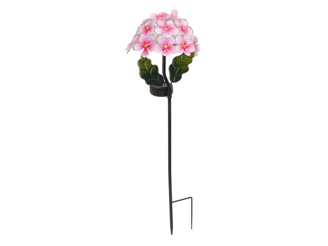 2026 lâmpadas Solares para Jardim Led Exteriores Decorativas Hortênsia Rosa Impermeáveis