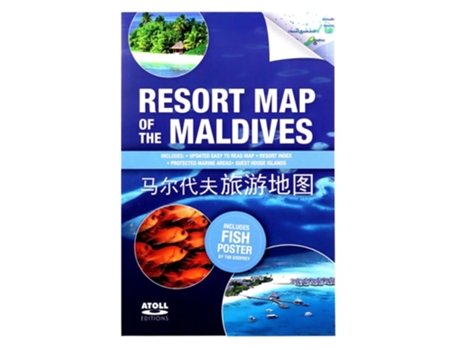 Livro Resort Map of the Maldives de Tim Godfrey (Inglês)