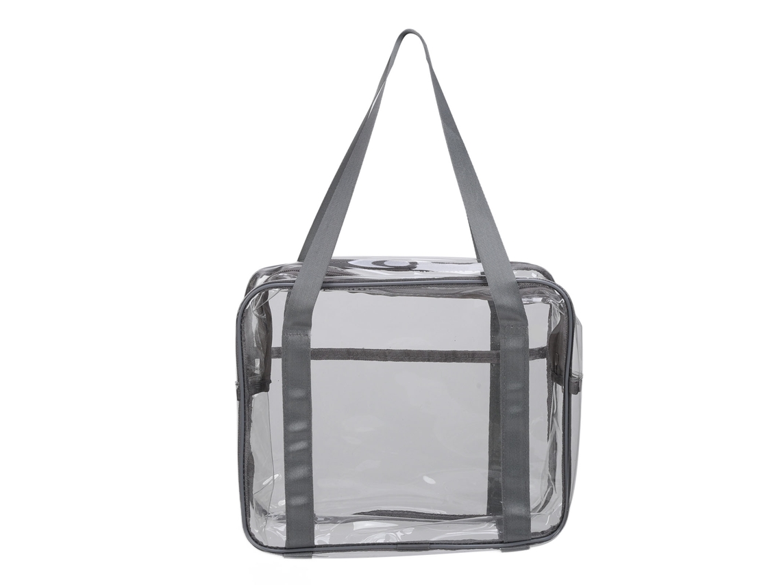 Bolsa De Viagem Para Maquiagem E Itens De Toalheiro Grande, Transparente E Impermeável