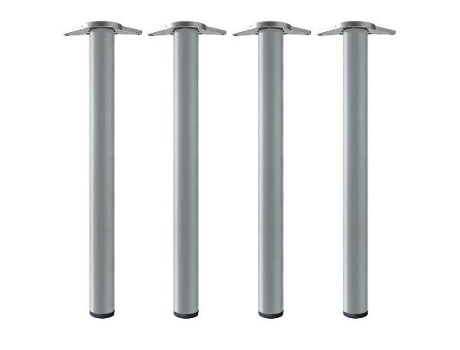 Juego de 4 patas modelo neiva para mesa 60ø h710 acabado gris metal