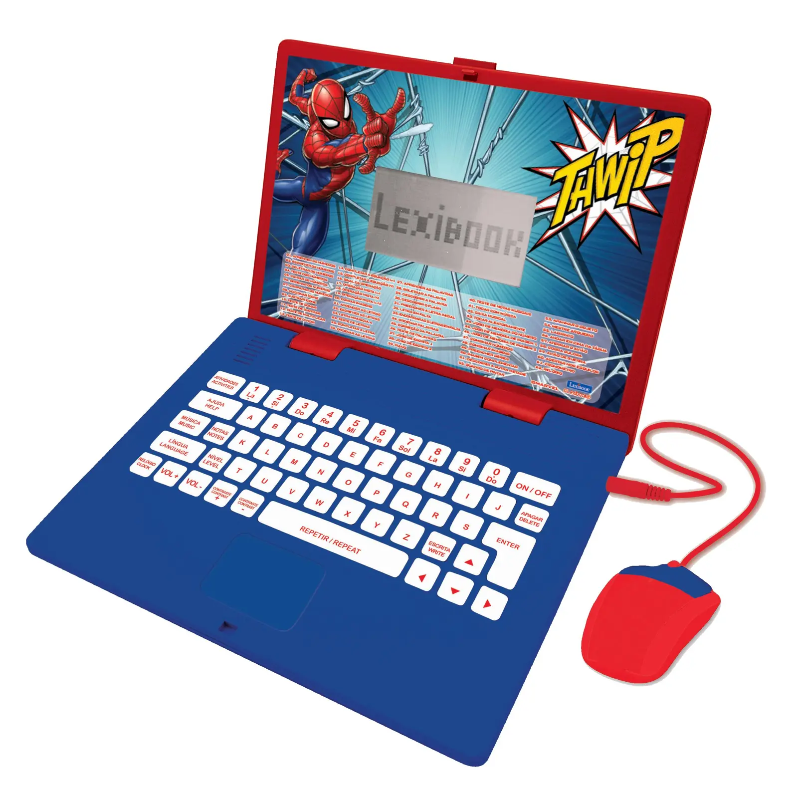 Spiderman Bilingual Talking Educativo Portátil 124 Actividades Em Inglês E Português