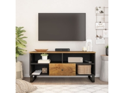Vidaxl Móvel De Tv 100x33x46 Cm Mangueira Maciça/derivados Madeira