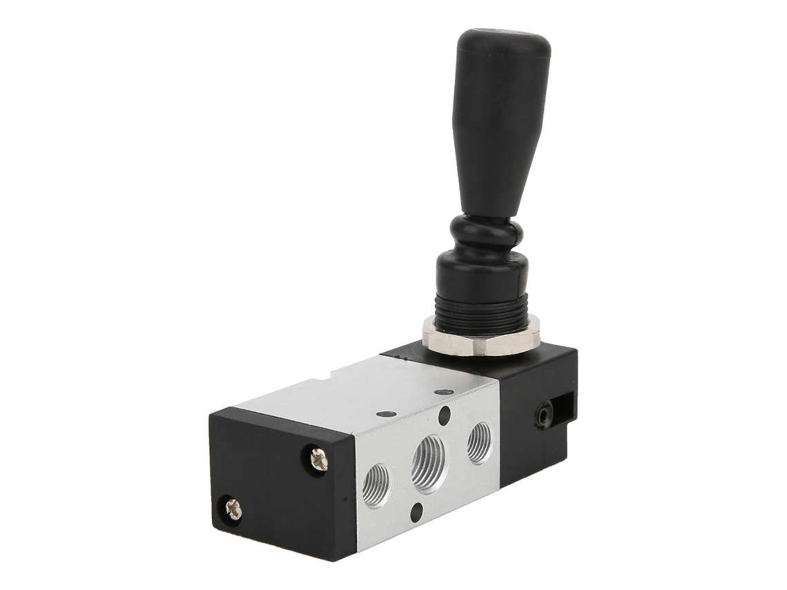 Válvula De 5 Vias Laxiscreed Com Alavanca 1/4" Para Controlo Mecânico E Pneumático
