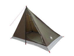 Conjunto 1 Barraca De Camping Vidaxl Castanho Poliéster (4 Pessoas)