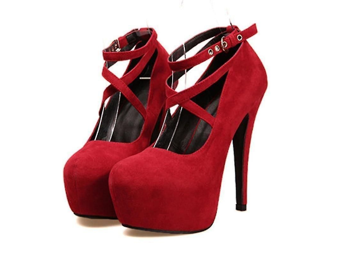 2026 zapatos de Tacón Alto para Mujer Pumps de Boda Fiesta Material Gamuza Plataforma 11cm Cierre Hebilla