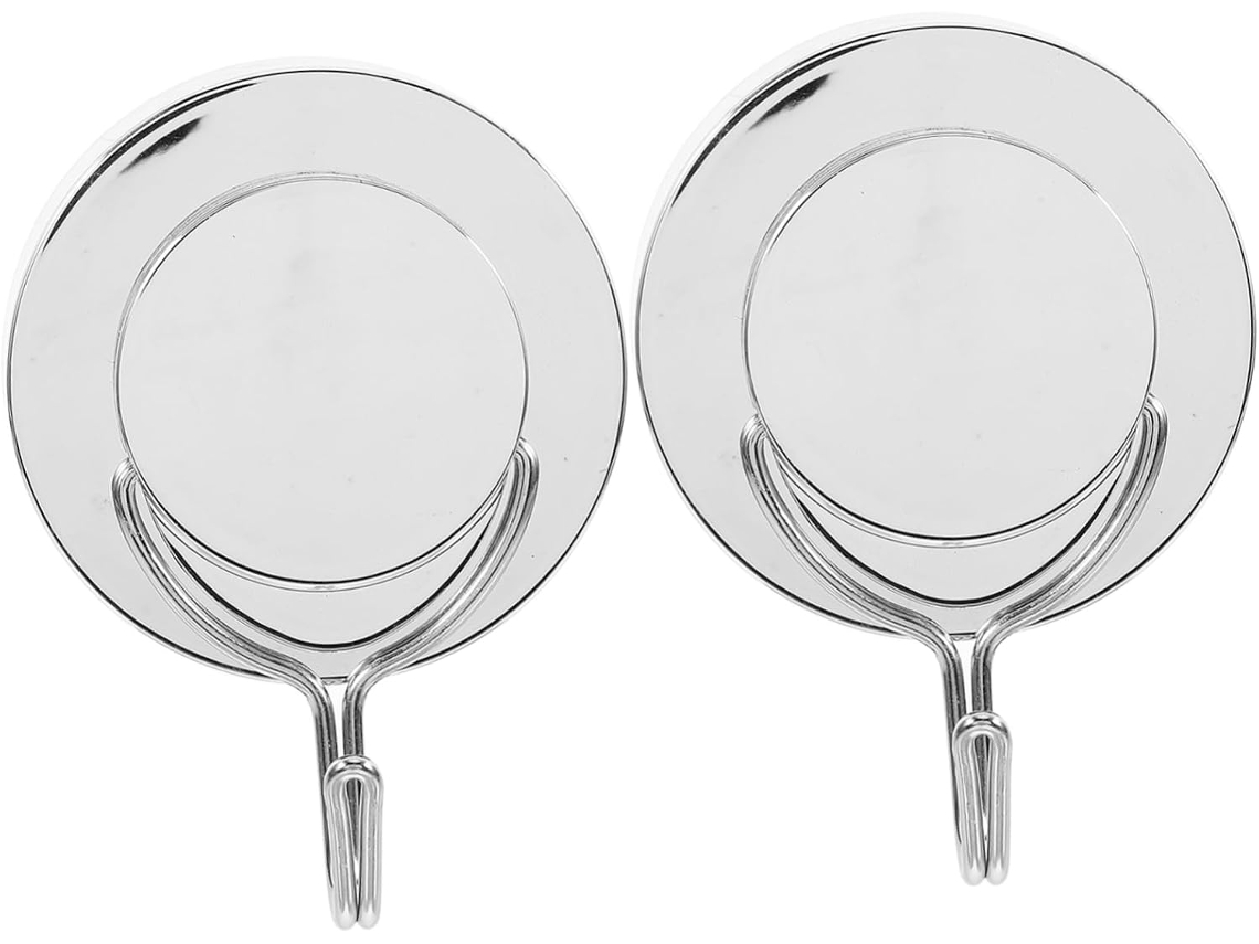 Ganchos De Parede De Metal Prateado, Design Simples E Elegante, Pacote