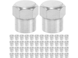 Pacote com 200 tampas universais Pretas para válvulas de pneus em ABS, 9 mm de diâmetro, protetoras.