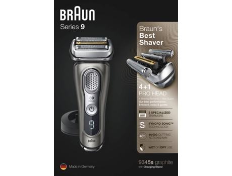 Máquina de Barbear BRAUN Serie 9 9345S (Autonomia 50 min