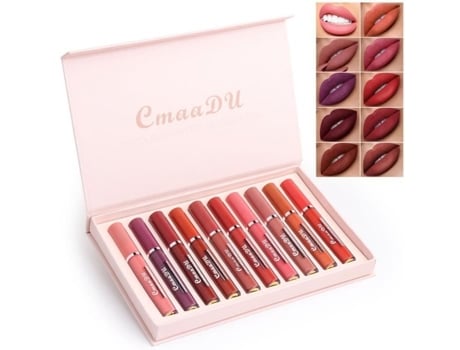 10 Cores De Batom Matte, Longa Duração À Prova Dágua Kit De Batom Líquido, Mini Gloss Labial Hidratante Matte Líquido Lecoo