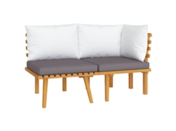 Maison Exclusive - 2 Pcs Conjunto Lounge De Jardim C/ Almofadões Acácia Maciça