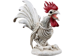 Esqueleto de Galinha em Resina 14,9 X 8 X 14 Cm, Ornamento Assustador de Animal, Decoração de Halloween para CHABERLU