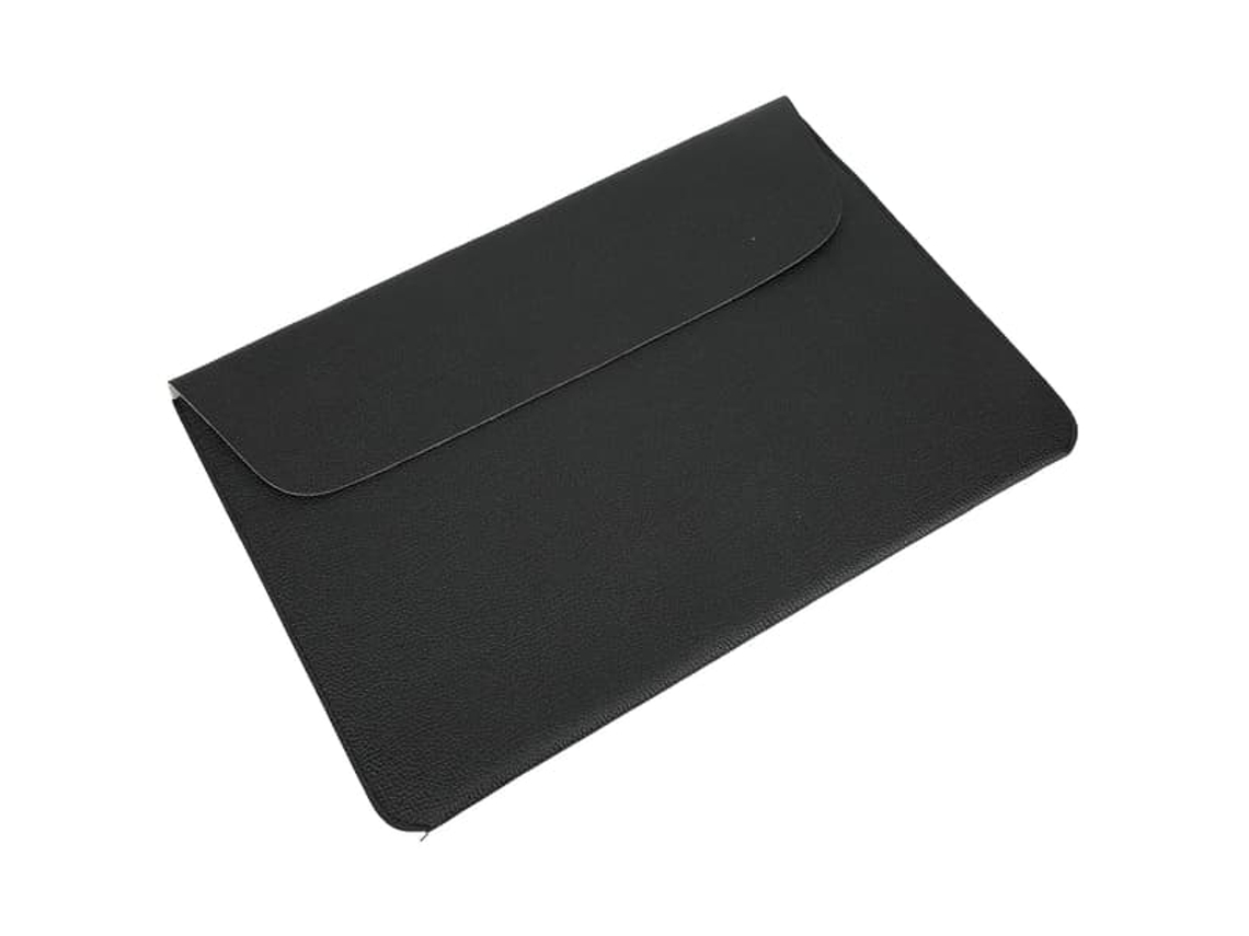 Capa Protetora Para Laptop Em Couro Pu Macio, Bolsa Para Computador Com Velcro, 12 Polegadas.